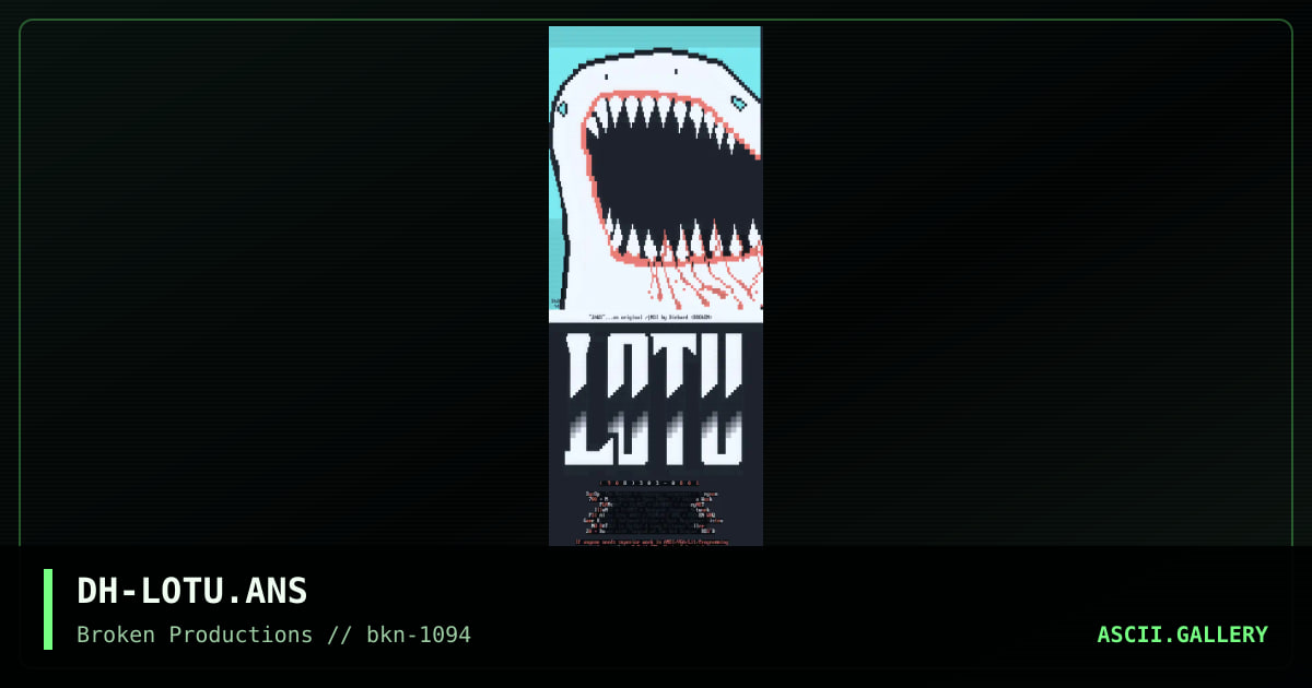 DH-LOTU.ANS, by die hard, 1994