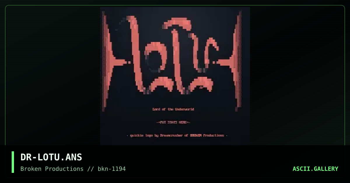 LOTU Logo, by dreamcrusher, 1994