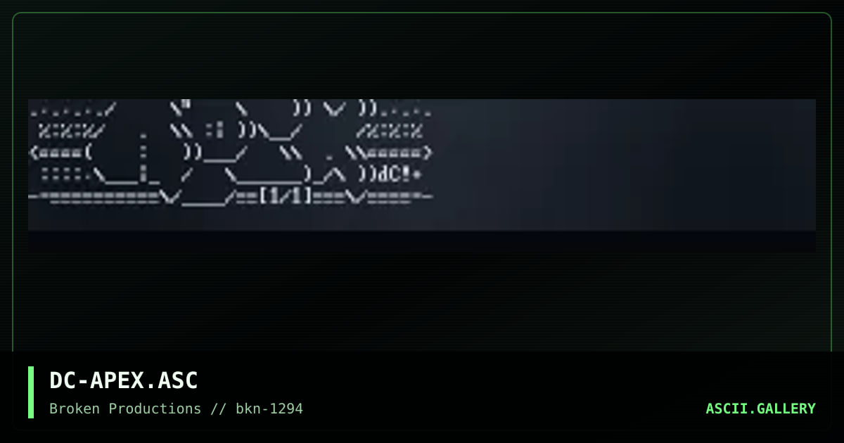 DC-APEX.ASC, by doctor chug, 1994