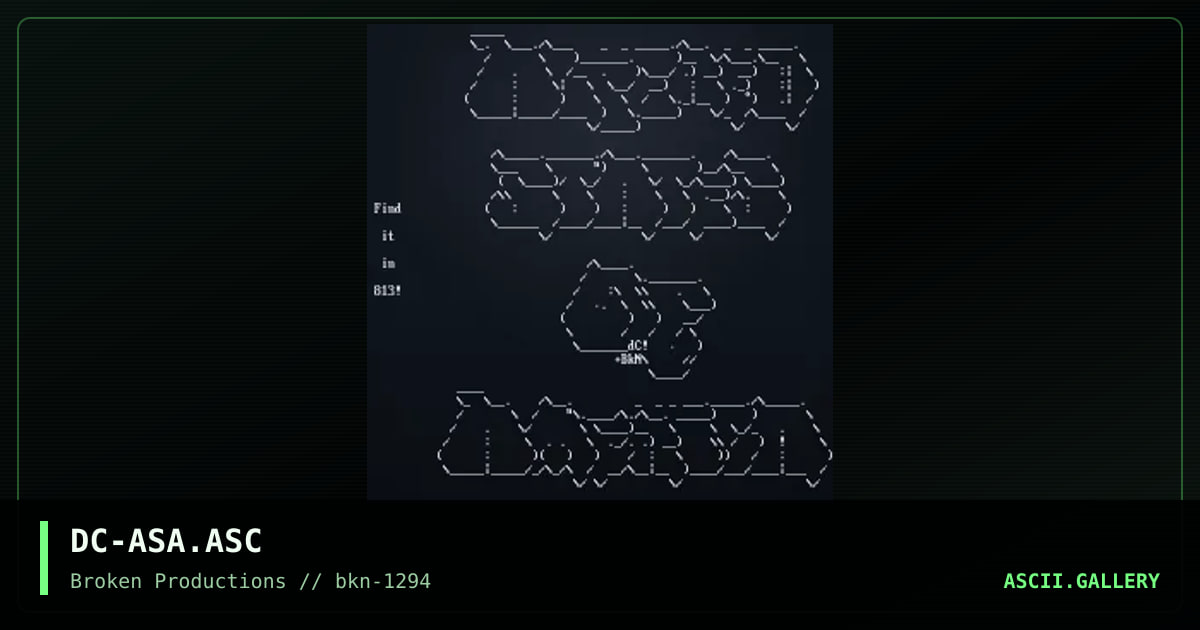 DC-ASA.ASC, by doctor chug, 1994