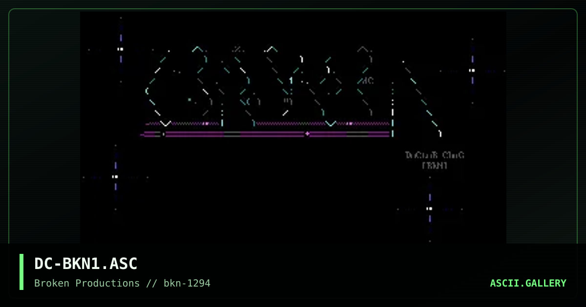 DC-BKN1.ASC, by doctor chug, 1994