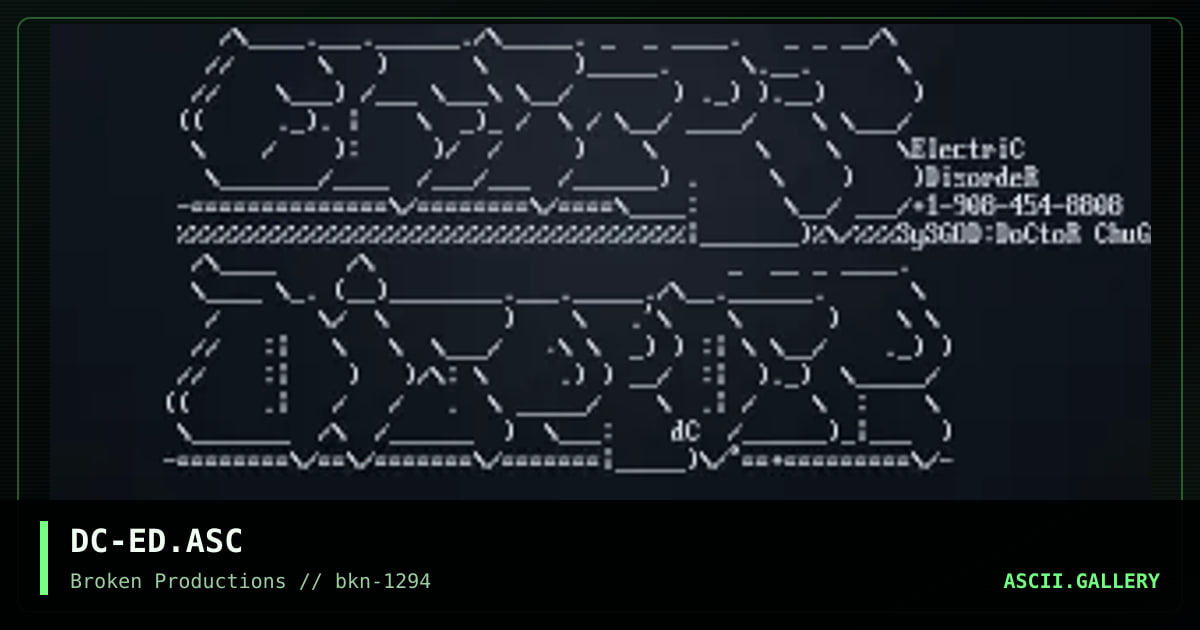 DC-ED.ASC, by doctor chug, 1994
