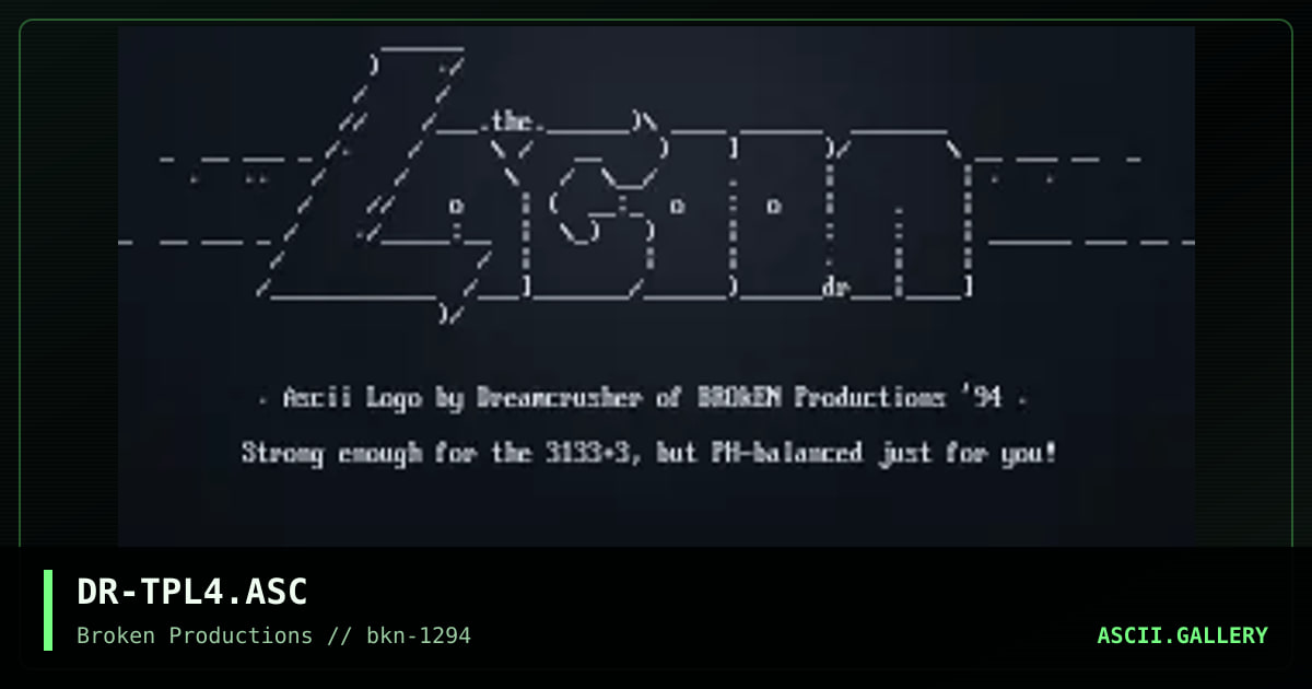 DR-TPL4.ASC, by dreamcrusher, 1994