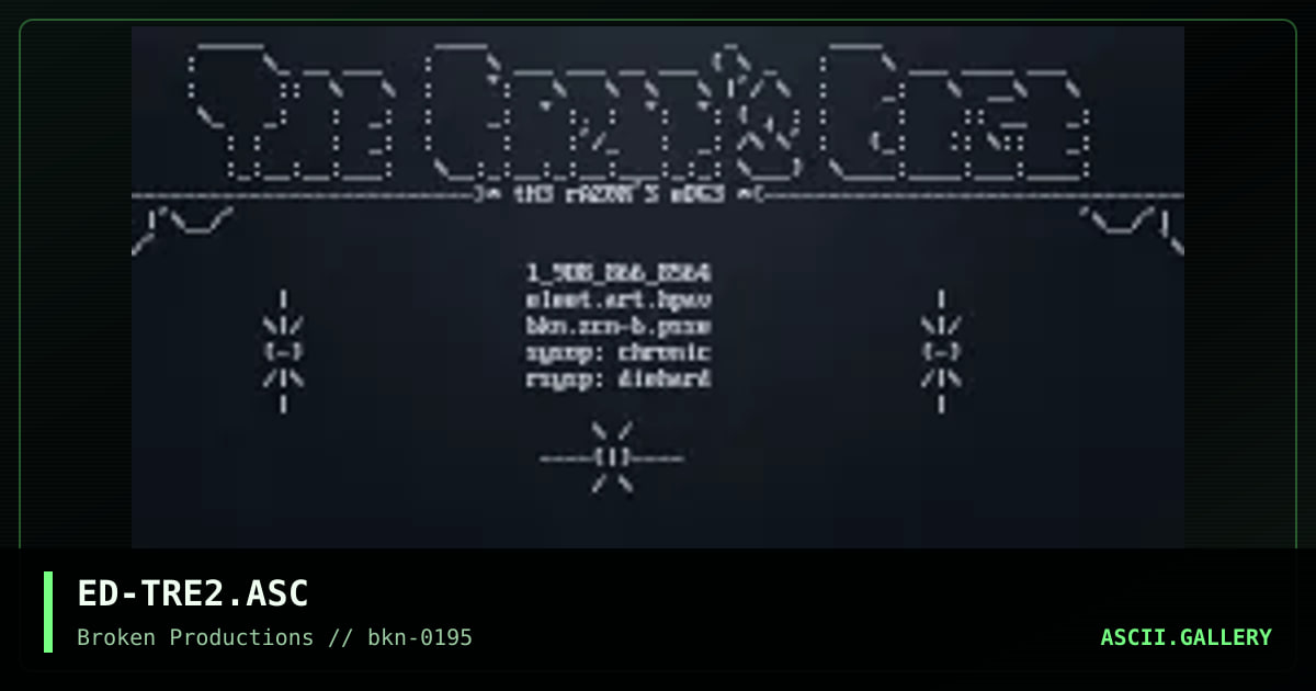 The Razor's Edge Ascii - 2, by edicius, 1995