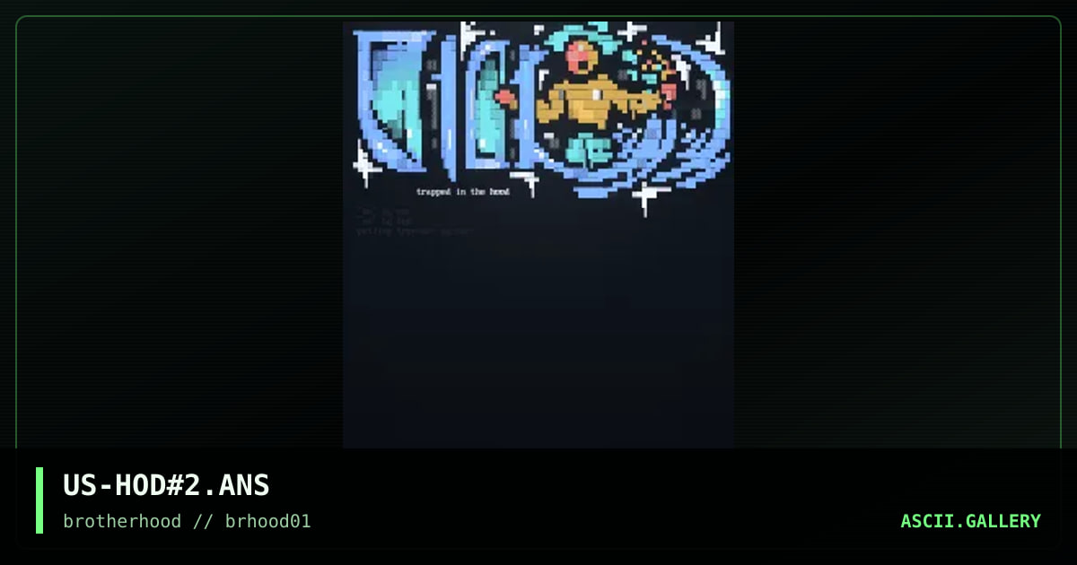 h00d, by big yellow man, spirit of rage, 1998