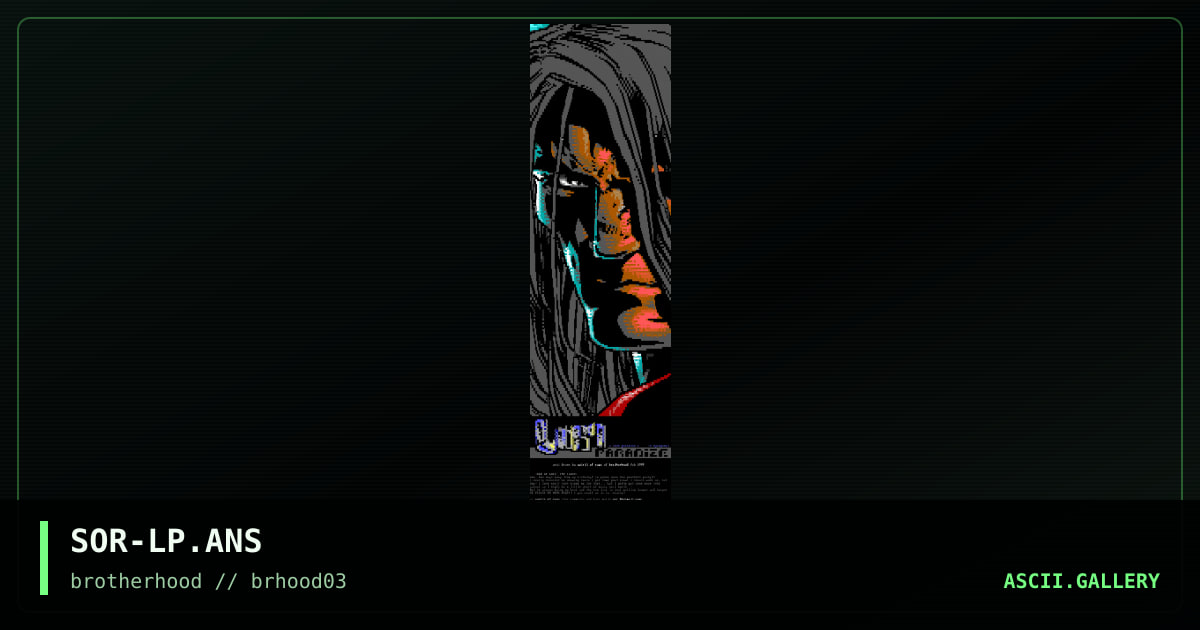lost paradize, by spirit of rage, 1999