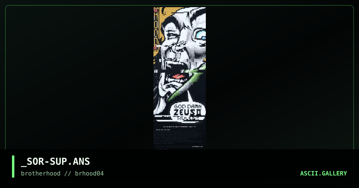 surprise ansi, by spirit of rage, 1999