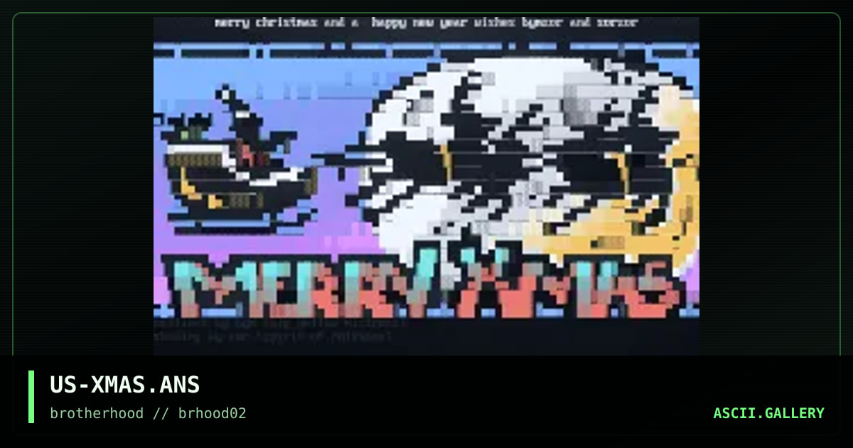 Merry Xmas!!, by big yellow man, spirit of rage, 1999