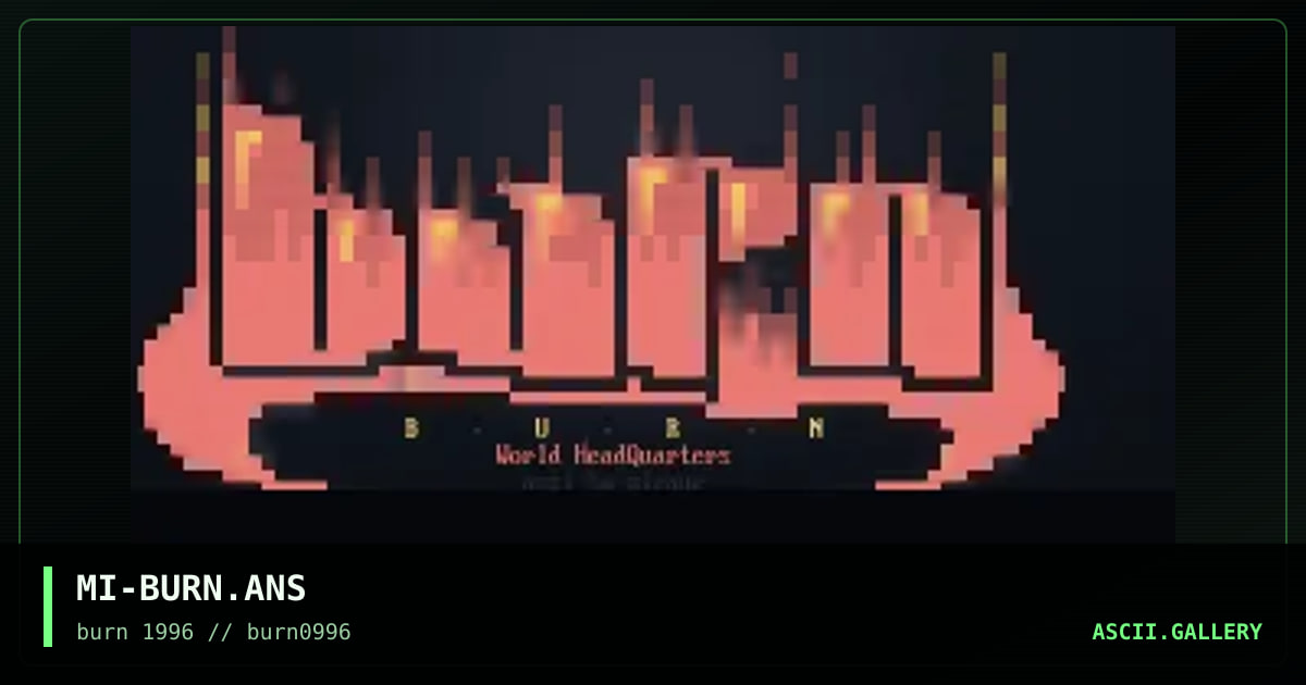 burn distro site logo, by mirage-burn, 1996