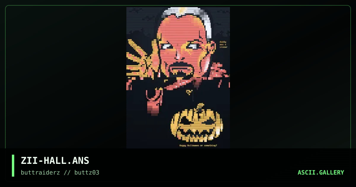le halloween ansi, by zeus ii, 2000