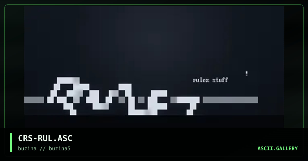 rulez stuff, by crasher, 2003