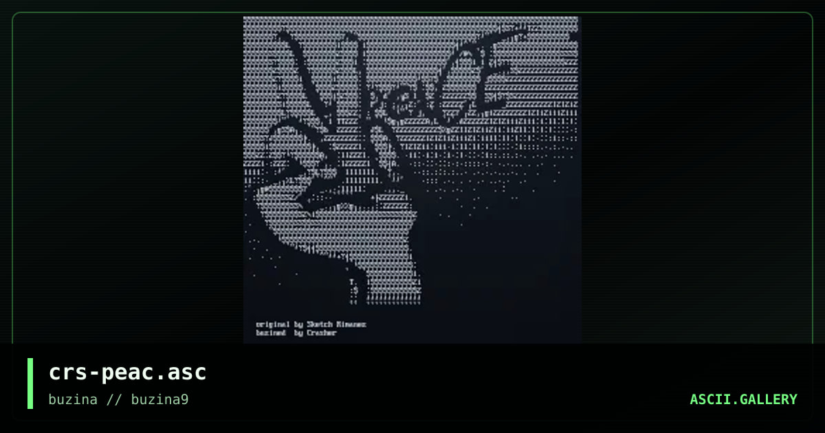 peace, by crasher, 2003