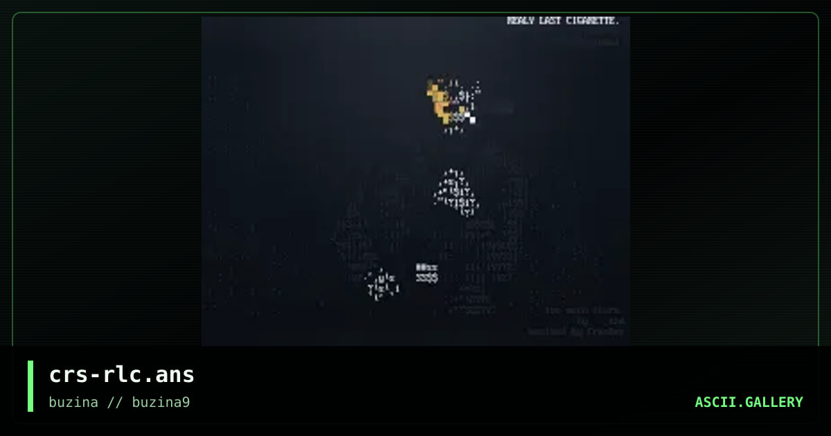 REALY LAST CIGARETTE, by crasher, 2003