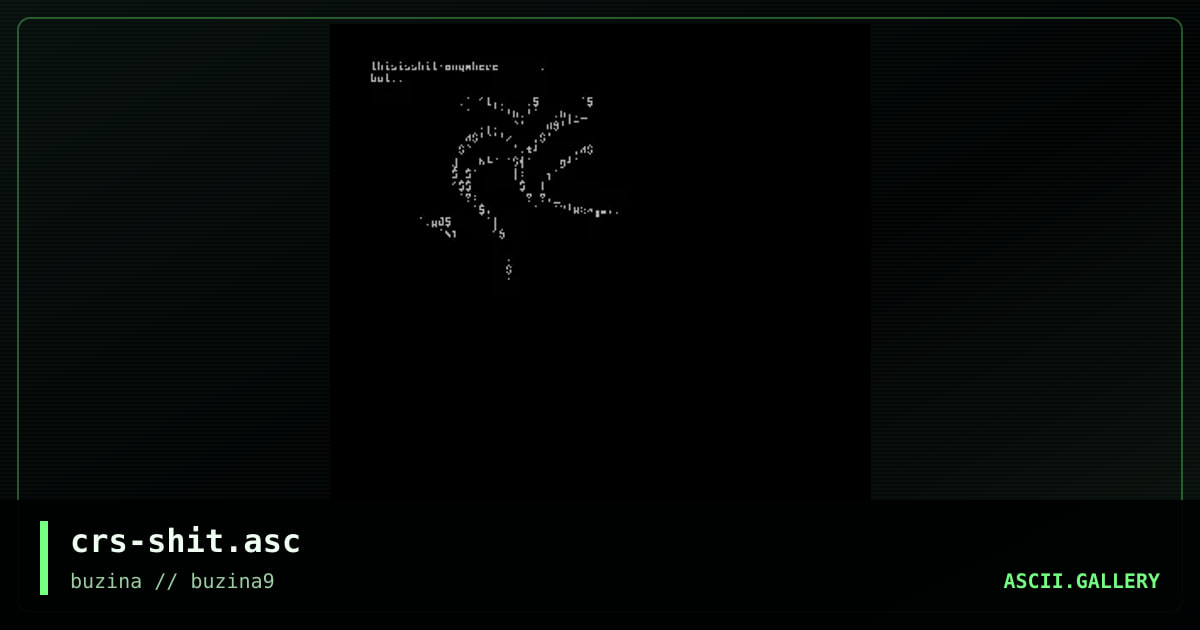 thisisshit,anywhere, by crasher, 2003