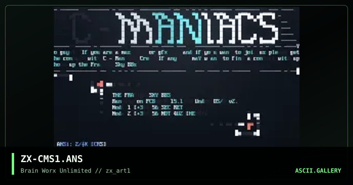 ZX-CMS1.ANS, by zax, 1994