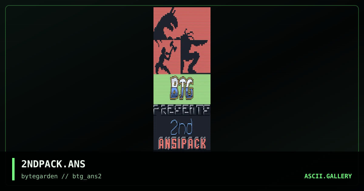 2NDPACK.ANS, by rage, 1994