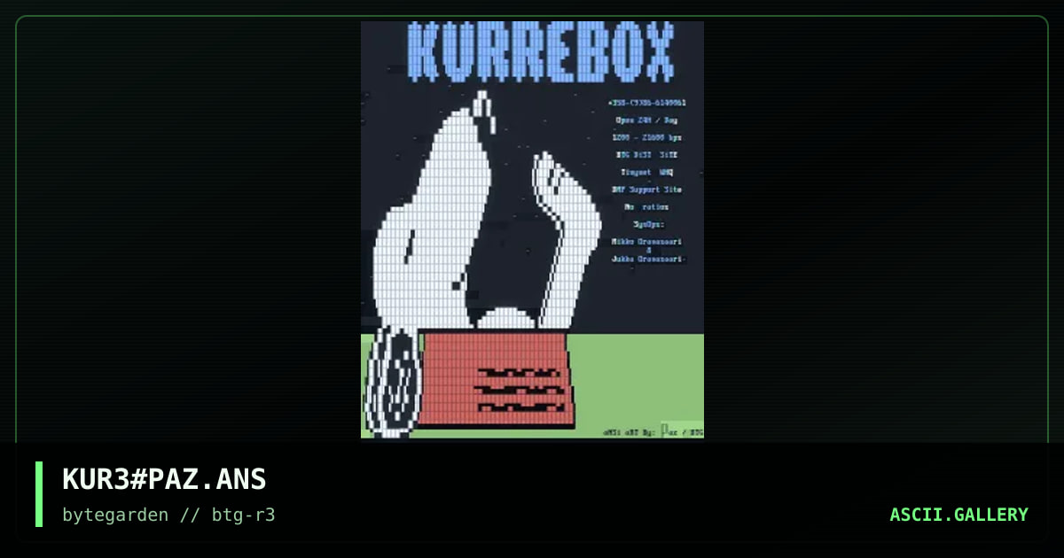KUR3#PAZ.ANS, by paz, 1995