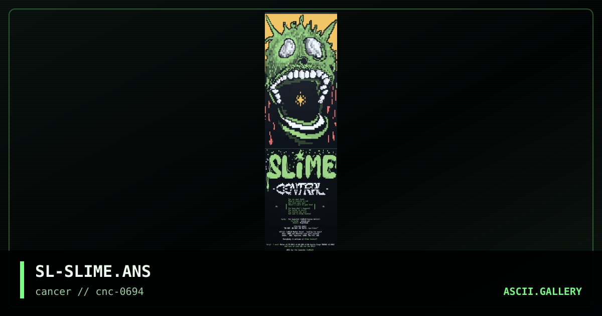 SL-SLIME.ANS, by sir lancelot, 1994