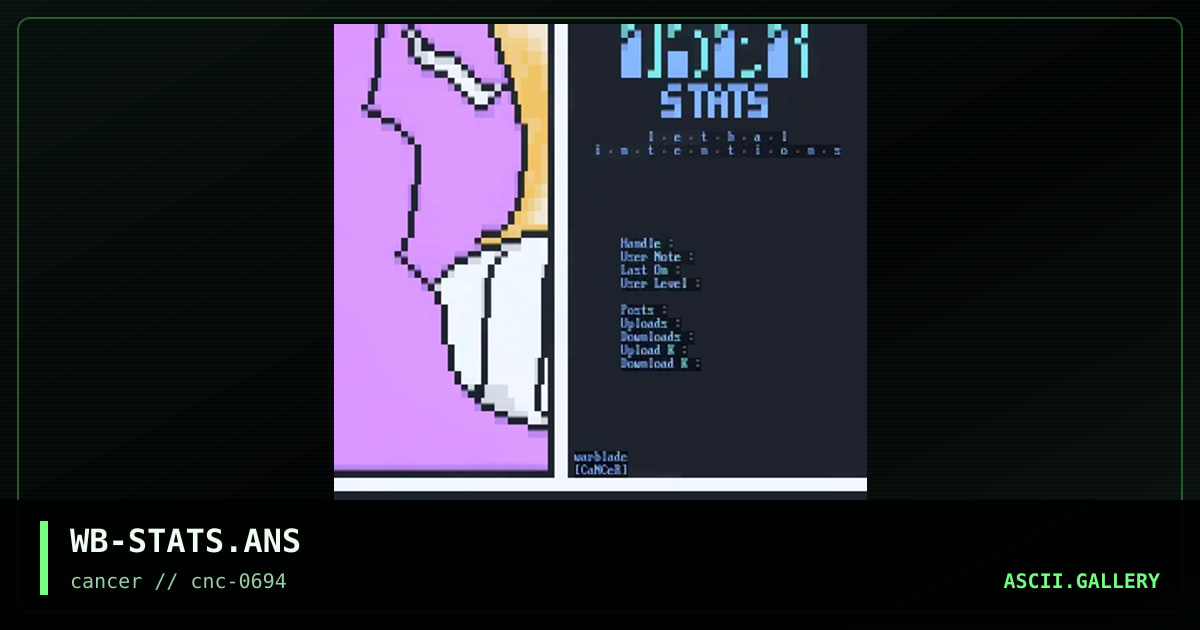 WB-STATS.ANS, by warblade, 1994