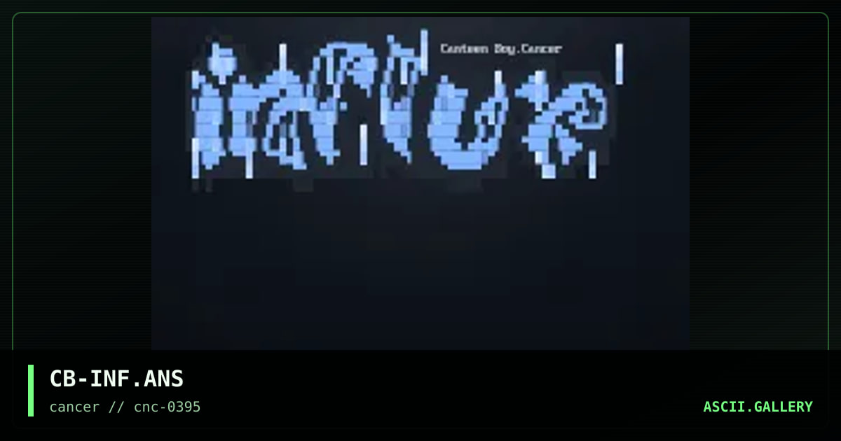 Influx, by canteen boy, 1995