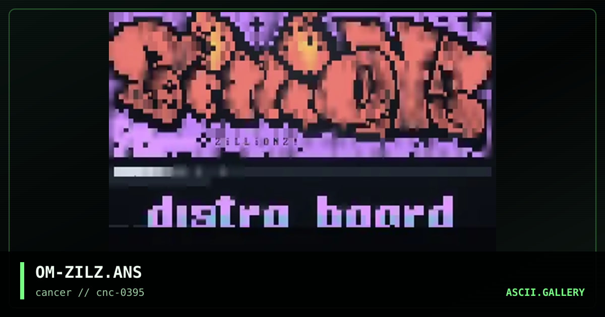 Zillionz Distro, by omega red, 1995