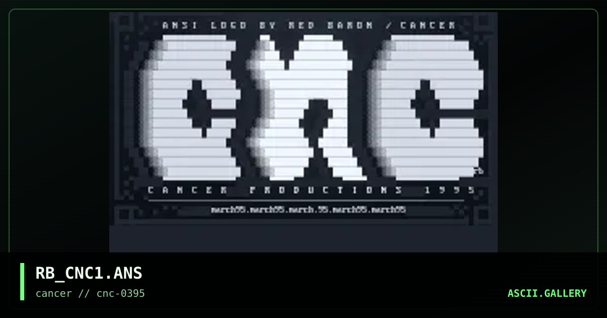 CNC Logo 2, by red baron, 1995