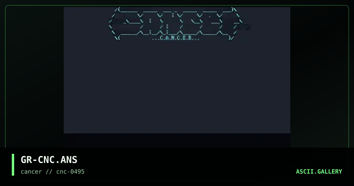 Cancer, by grim, 1995