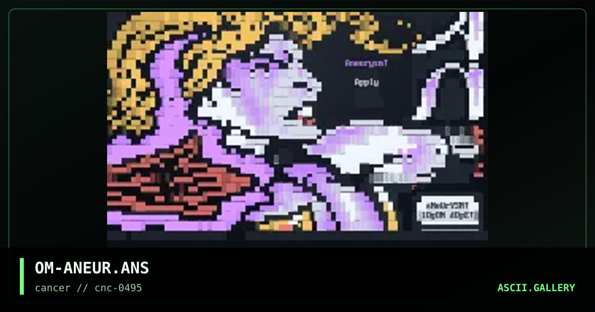 Aneurysm Matrix, by omega red, 1995