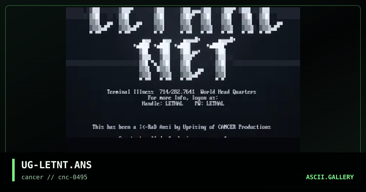 Lethal-Net, by uprising, 1995