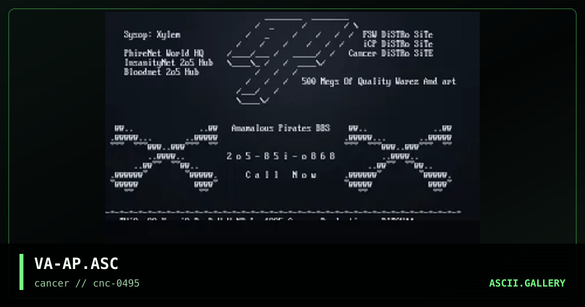 Anamalous Pirates Zip Comment, by vandal, 1995