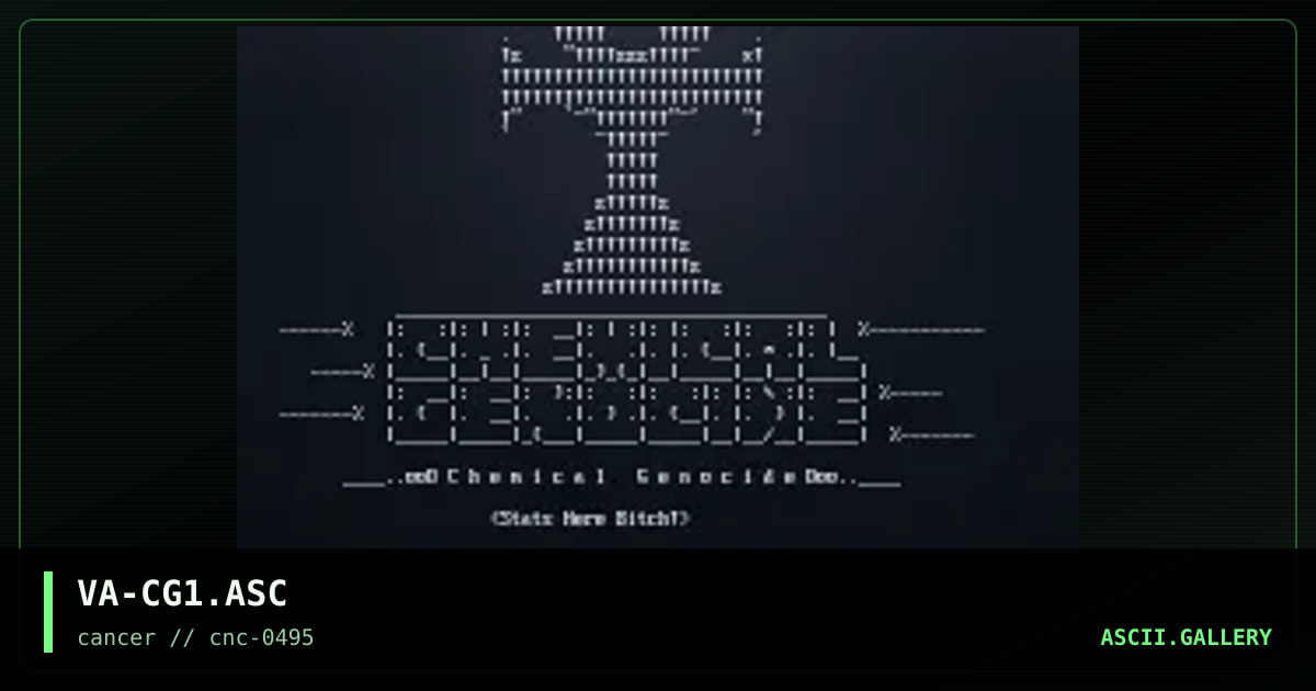 Chemical Genocide, by vandal, 1995