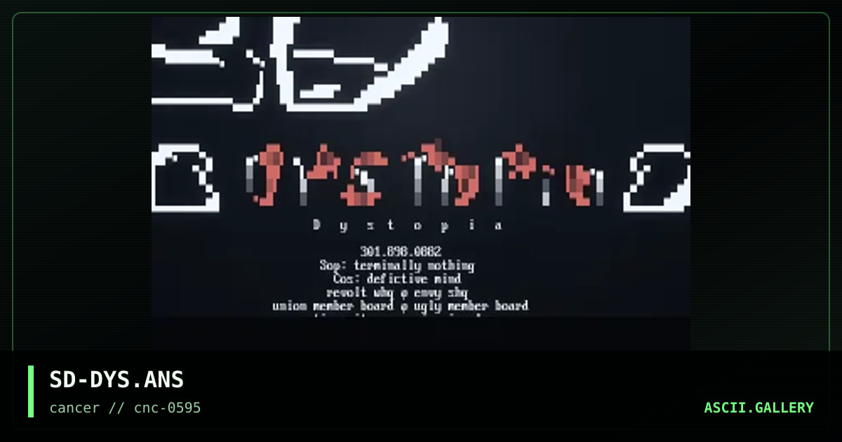 Dystopia, by superdave, 1995