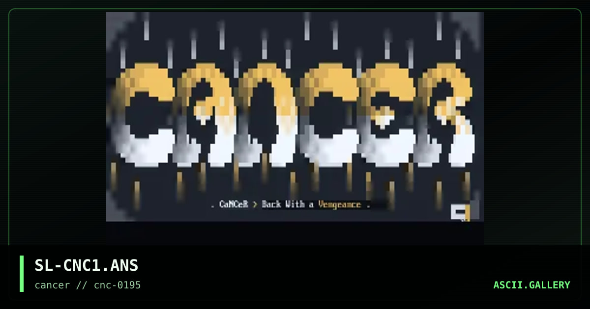 CaNCeR Logo 1, by sir lancelot, 1995