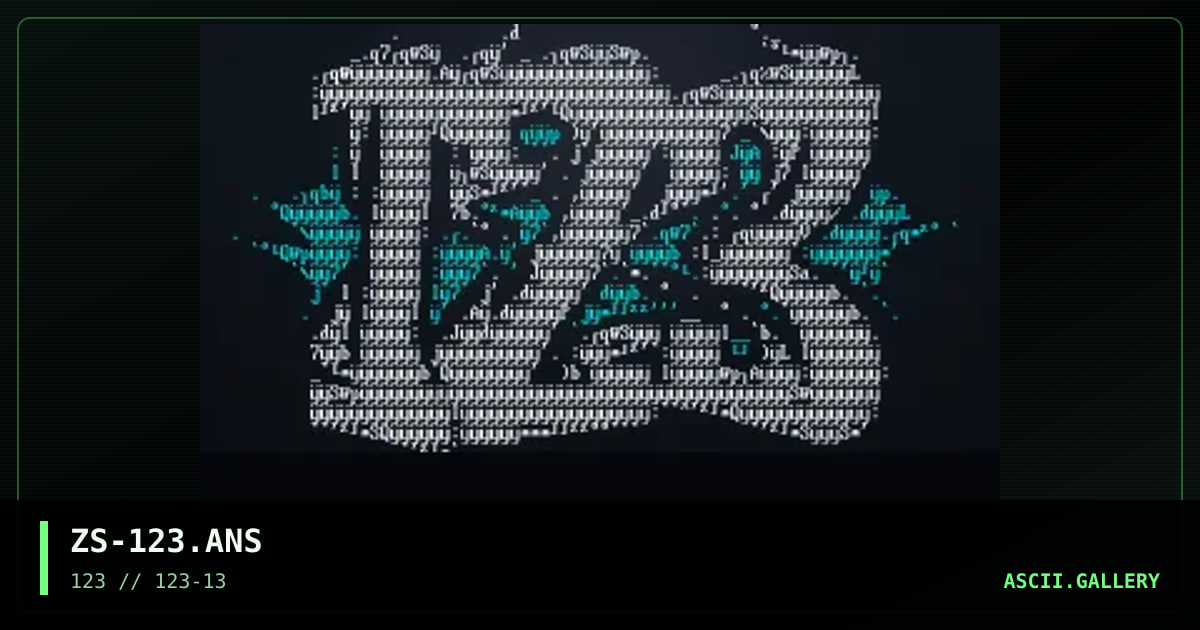 ZS-123.ANS, by zerostar, 2003