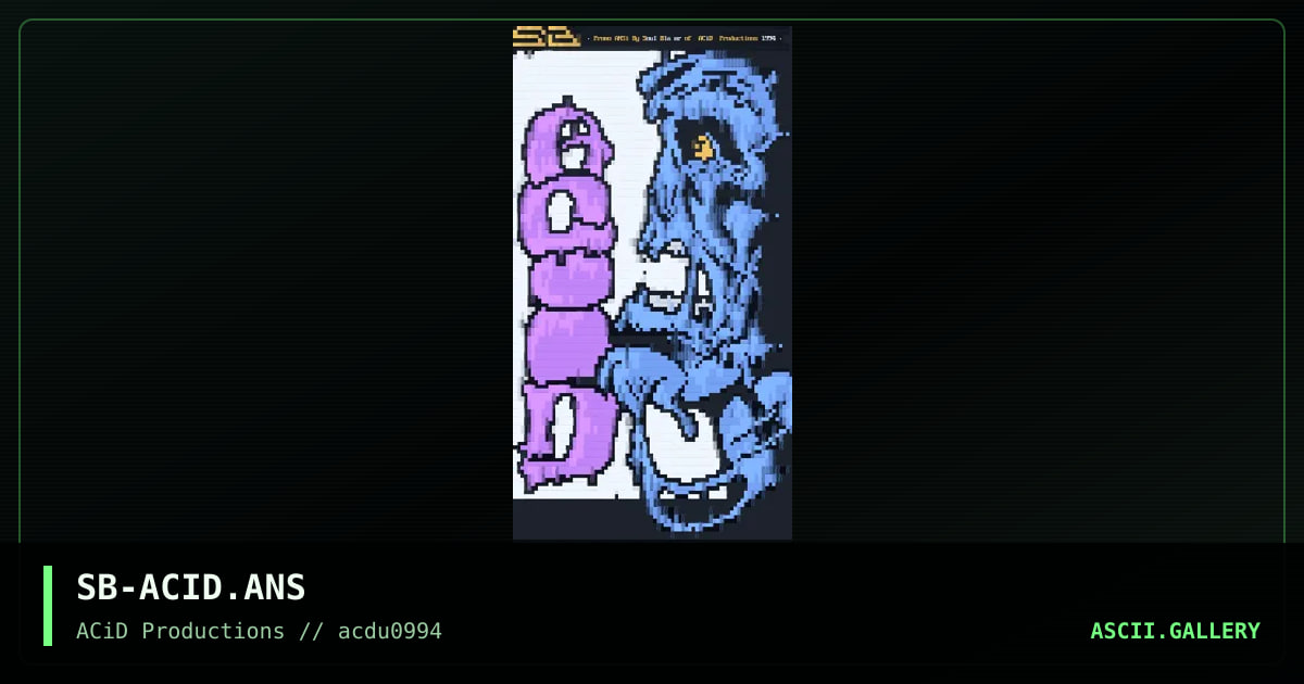 ACiD Productions, by soul blazer, 1994