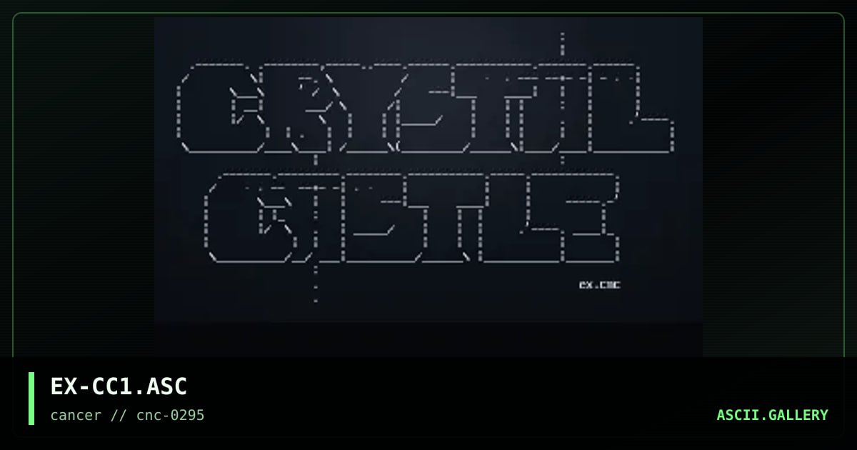 Crystal Castle, by exorcet, 1995