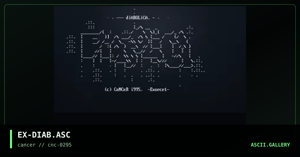 Diabolica, by exorcet, 1995