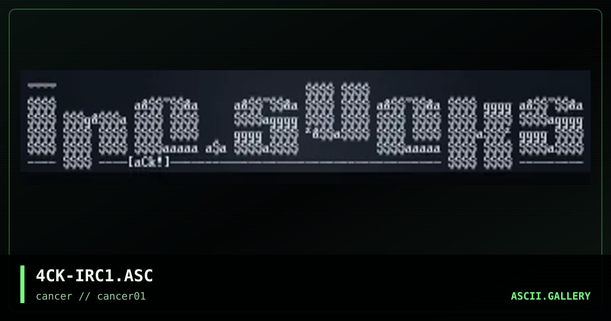 IRC Sucks, by ack, 1996