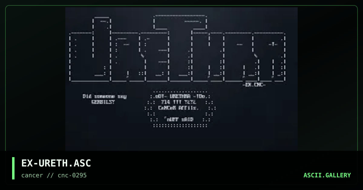Urethra, by exorcet, 1995