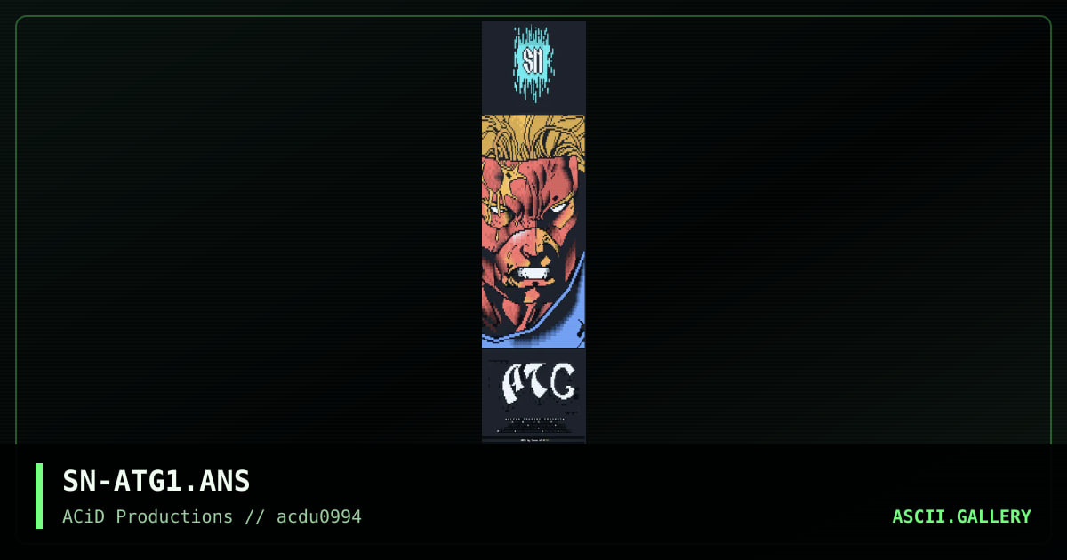 Alpha Trading Grounds, by spawn, 1994