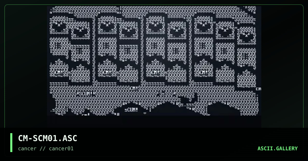 Scum, by cheeze monkey, 1996