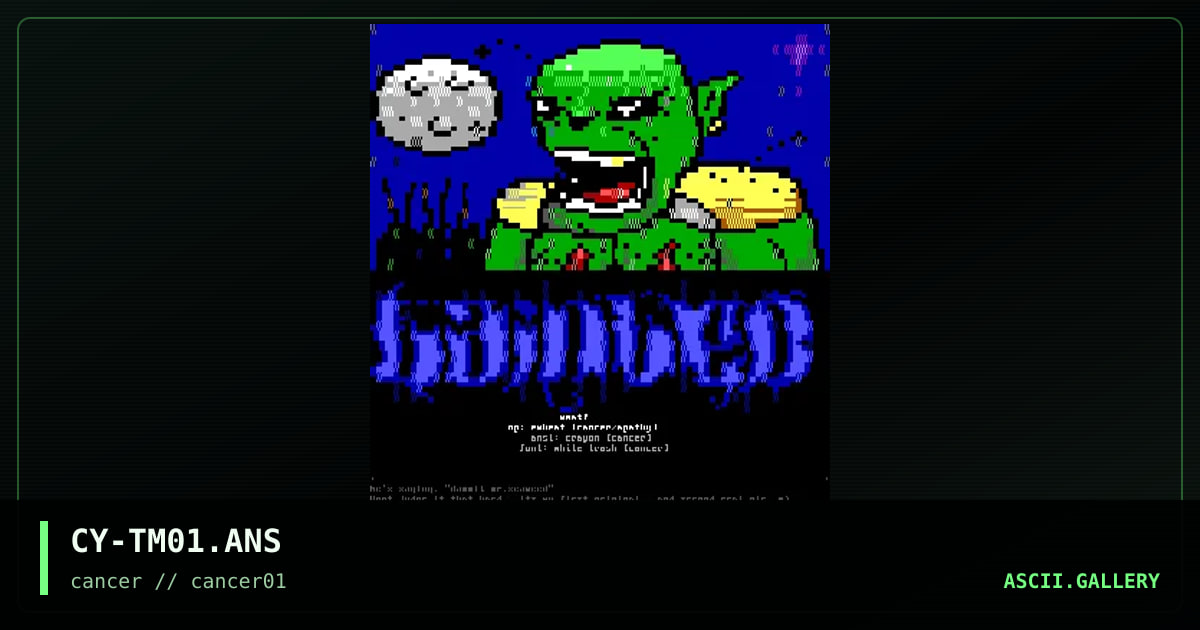 Tainted Meat, by crayon, 1996
