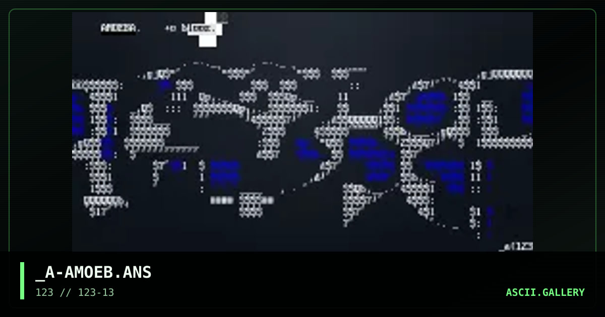 _A-AMOEB.ANS, by absent spinsister, 2003