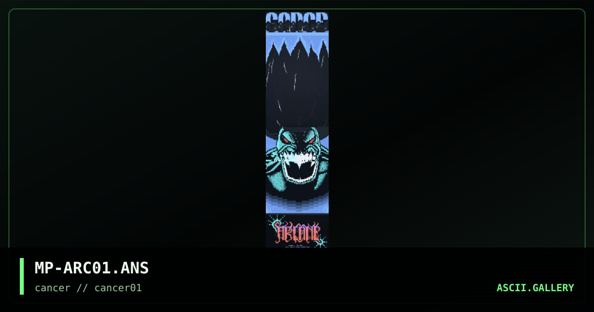 Arcane, by mop, 1996