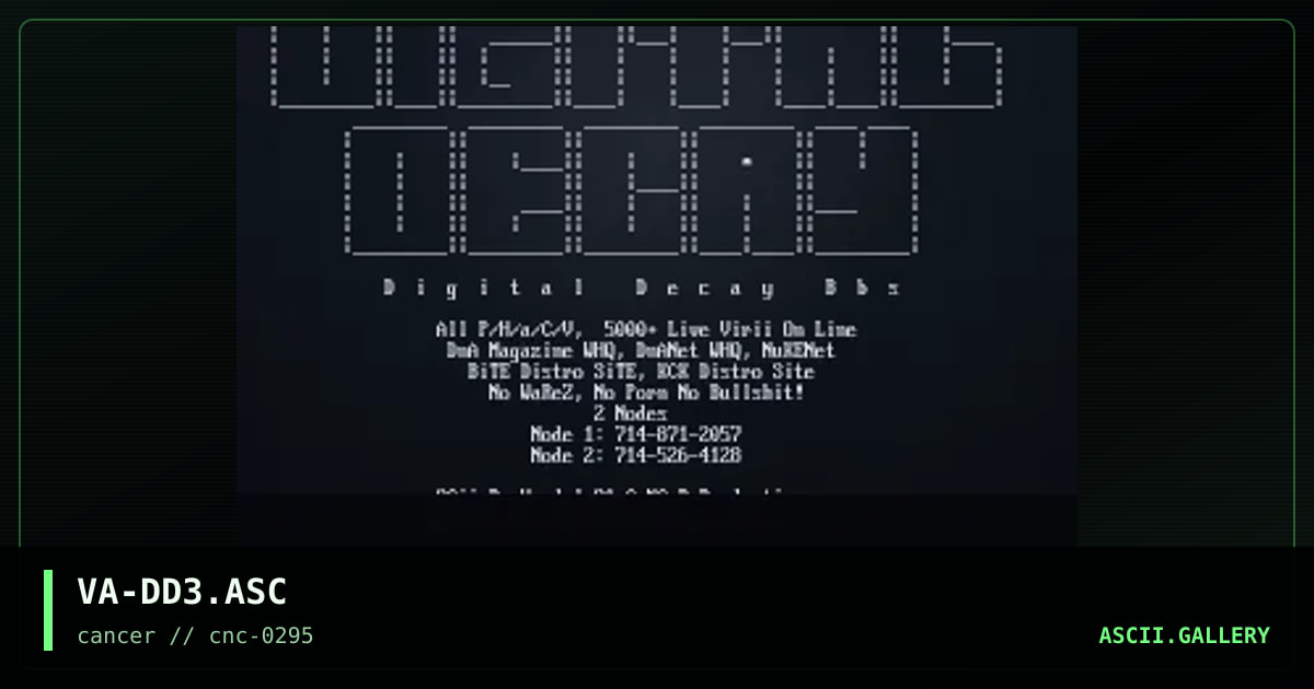 Digital Decay, by vandal, 1995