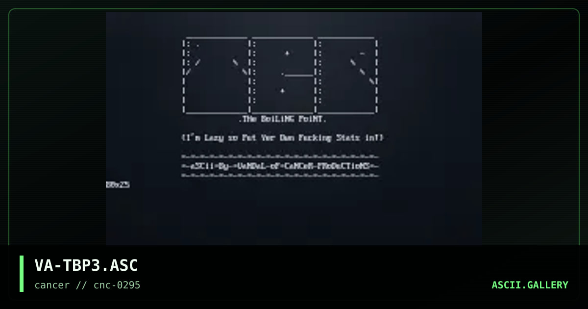 The Boiling Point, by vandal, 1995