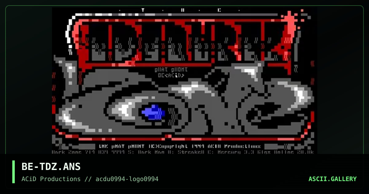 The Dark Zone, by beastie, 1994