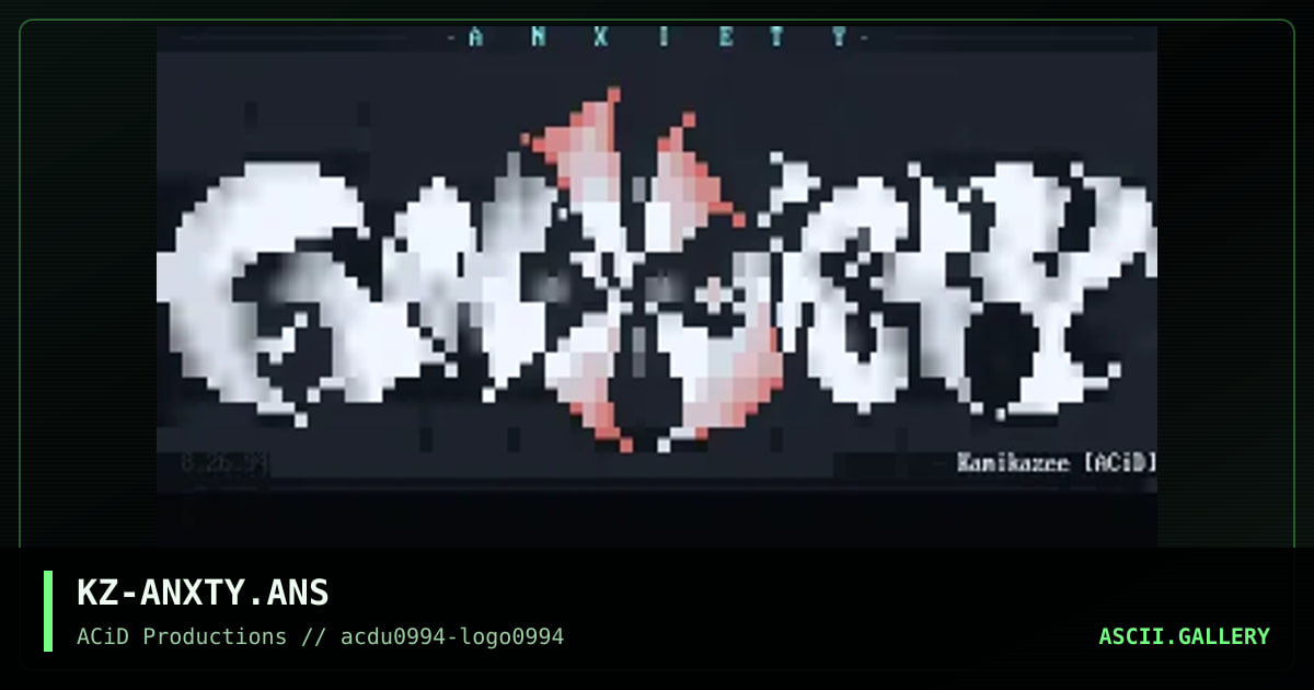 Anxiety Outro, by kamikazee, 1994