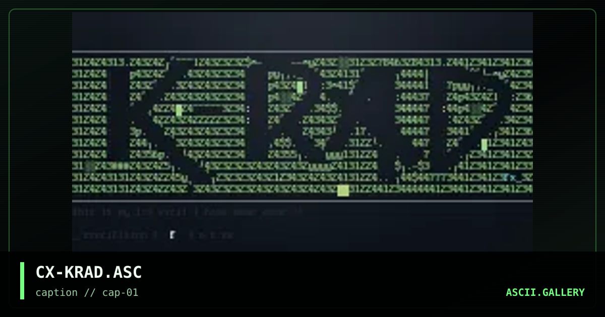 k-rad?, by crucifiction, 1998