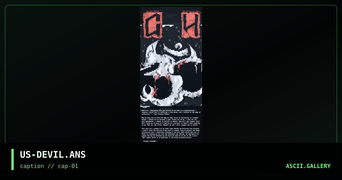 Aum, by thechef, the 4th disciple, 1998